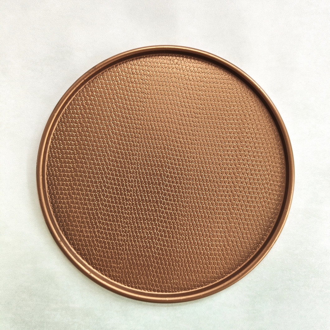 Antique Copper Dish Platter by Light & Living