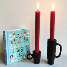 Oppilo Matt Black Candle Holders by Light & Living