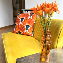Orange Ripple Vase by Sass & Belle