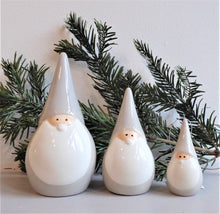 Grey Nordic Santa Christmas Decorations ~ Large, Medium, and Hanging