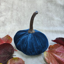 Soft Velvet Pumpkins - gold, orange, green or blue