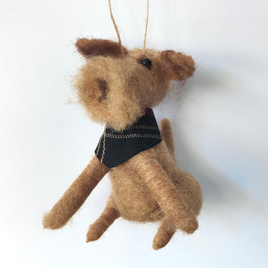 Sass & Belle Bandana Dog Felt Christmas Tree Decoration
