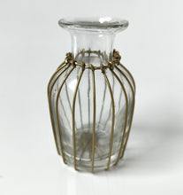 Curved Brass Wire Bud Vase