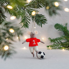 Football Mouse Hanging Christmas Tree Decoration