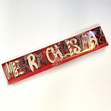 Heaven Sends Wooden Scandi Merry Christmas Garland
