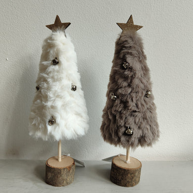 Fur Christmas Trees with Bells