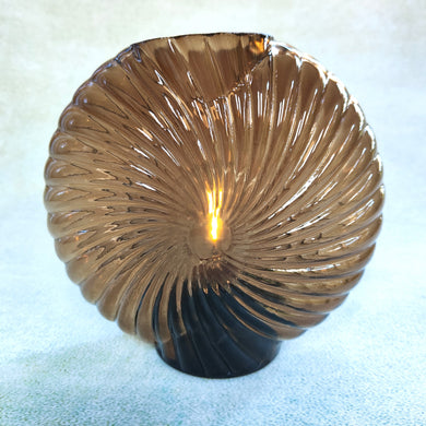 Milado Glass LED Lamp ~ Ammonite ~ Battery powered