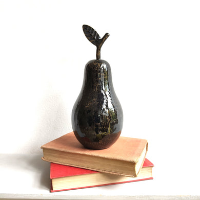 Pear ornament in dark bronze by Light & Living