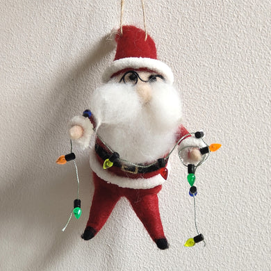 Tangled Lights Santa