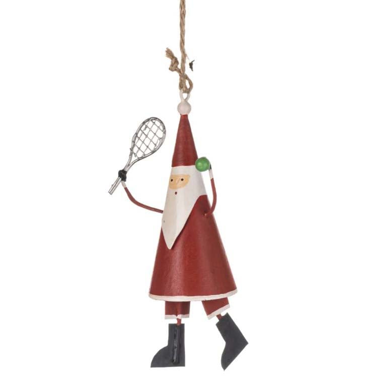Tennis Santa Christmas Tree Decoration