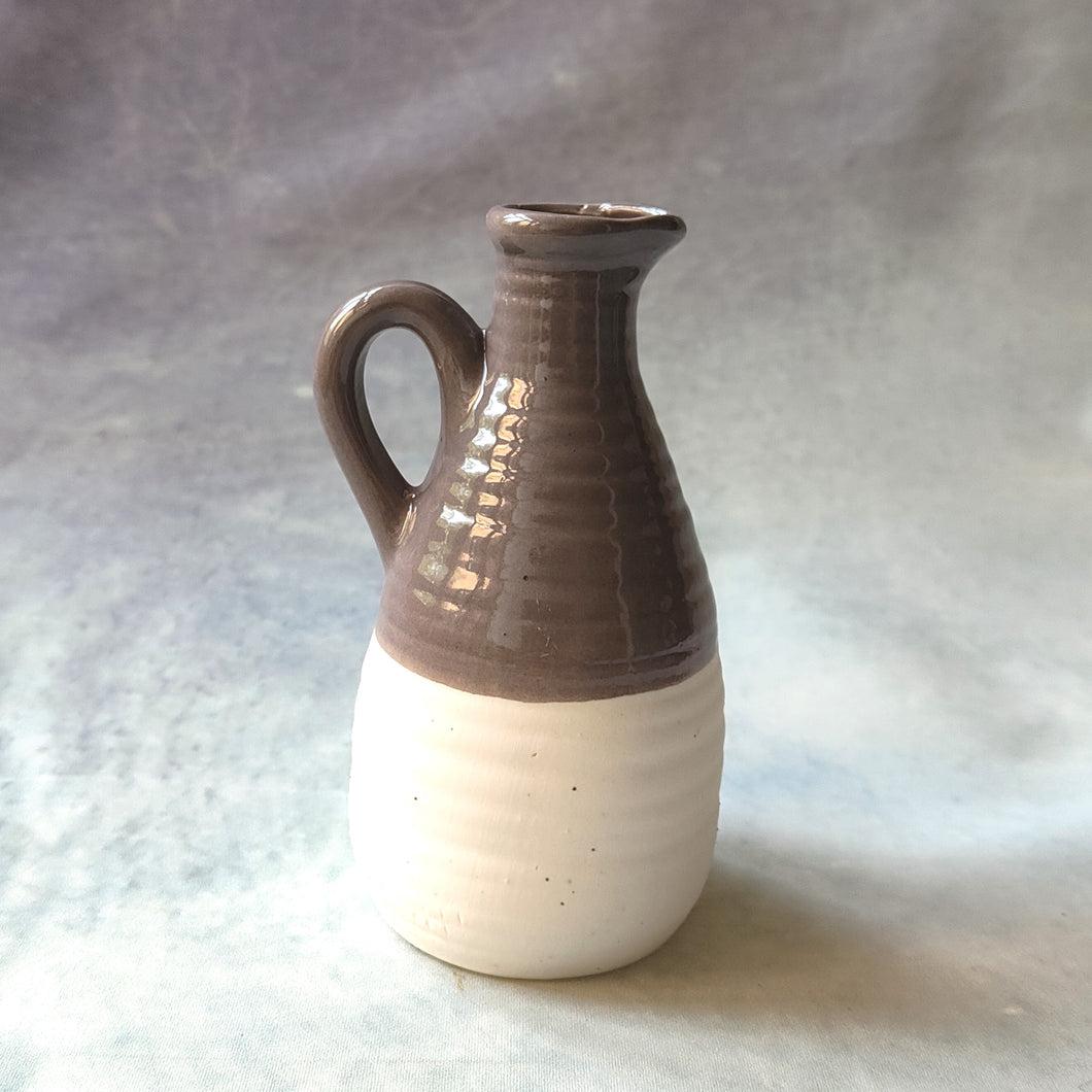 Nordic-inspired two tone ceramic jug