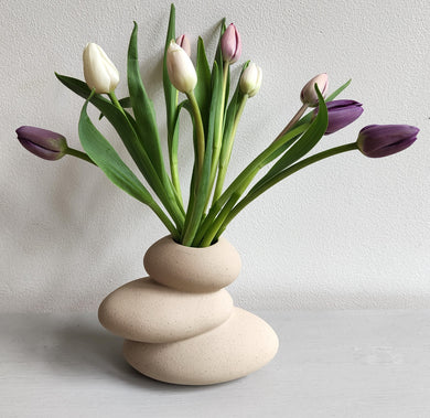 Pebble Stack Vase by Gisela Graham