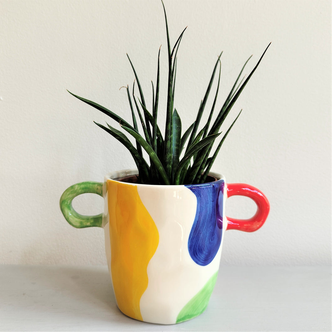 Abstract Art Planter by Sass & Belle