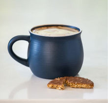 Stoneware Mugs in Four Earth Tones by Grand Illusions Navy Blue
