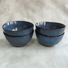 Glazed Ceramic Bowls ~ Inky Blue or Frosty Grey ~ Grand Illusions