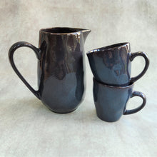 Glazed Ceramic Mugs ~ Inky Blue or Frosty Grey