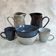 Glazed Ceramic Mugs ~ Inky Blue or Frosty Grey ~ by Grand Illusions