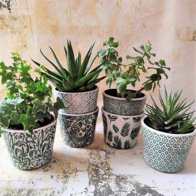 Old Style Dutch Pots / Planters ~ Green ~ by Grand Illusions