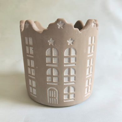 Grey Cement Dutch House Planter / Plant Pot by Parlane