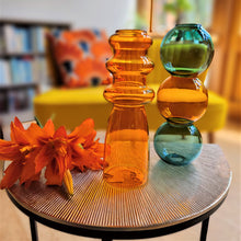 Orange Ripple Vase & Triple Bubble Vase by Sass & Belle