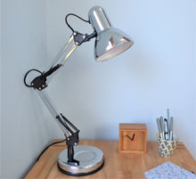 Hinged Desk Lamp ~ Chrome