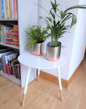 White wooden side tables ~ Present Time (Large)