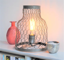 Metal Cage Lamp ~ Light & Living Tunos ~ Rustic Aged Vintage Industrial Lighting