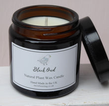 Brown Glass Pharmacy Jar Scented Candles ~ Heaven Scent ~ Black Oud