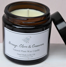 Brown Glass Pharmacy Jar Scented Candles ~ Heaven Scent ~ Orange, Clove & Cinnamon