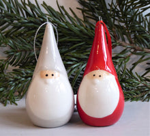 Hanging Nordic Santa Christmas Decorations ~ Grey or Red