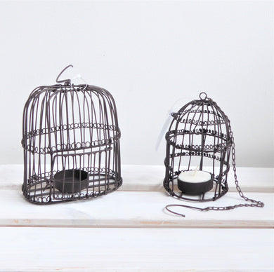 Rustic Vintage Metal Birdcage Tealight Holders from Grand Illusions