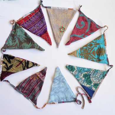 Recycled Sari Bunting ~ Fair Trade