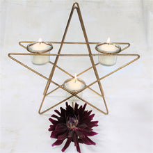 Star Triple Tealight Holder by Grand Illusions