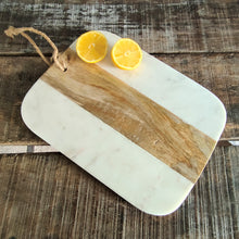Mango Wood & Marble Chopping Board / Food Board by Geko / SIL